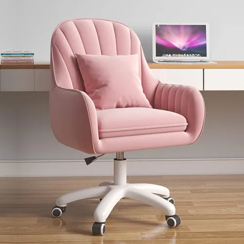 Linda Silla de Oficina Sillas de Computadora para el Hogar Sillas de Tareas Ajustables Silla de Oficina Moderna Maquillaje Giratoria 360° Silla de