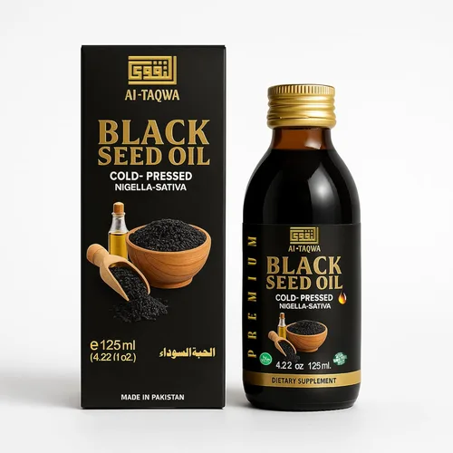 AL-TAQWA Aceite de semilla negra – Aceite de nigella sativa virgen extra (Kalonji) para el cabello, la piel y el bienestar – prensado en frío, sin