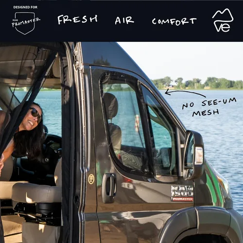 Miniatura 2 de VanEssential Rejillas Protectoras de Puertas Delanteras (Par) Diseñadas para Ram Promaster Van