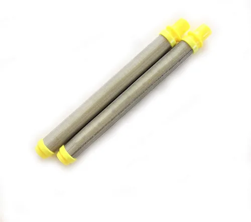 Miniatura 3 de 10 piezas de repuesto de filtro de pistola rociadora sin aire Titan/Spraytech/Wagner - Tipo de empuje (amarillo, malla 100) 581-062 581062 89324