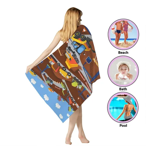 Miniatura 2 de Toalla de playa de gran tamaño para niños, toallas de playa de microfibra sin arena, de secado rápido, toallas de viaje ligeras de 30 x 60 pulgadas