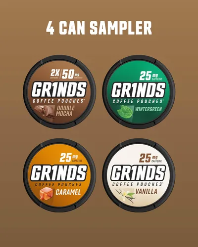 Miniatura 3 de Grinds Bolsas de café Los 4 mejores sabores Gaulteria, caramelo, moca doble y vainilla 1 bolsa equivalente a 1/4 taza de café
