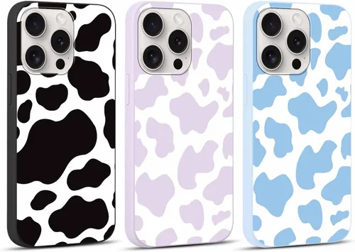 Miniatura 16 de Paquete de 3 Fundas Bonitas con Estampado de Guepardo para iPhone 13/14 de 6.1" Funda de Teléfono, Fundas de Diseño Estético de Leopardo Silicona