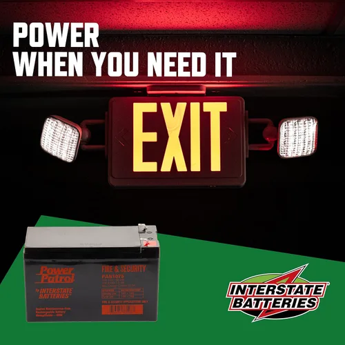 Miniatura 4 de Interstate Batteries 12V 7Ah Batería para Incendios y Seguridad (Terminal F1) SLA AGM VRLA Power Patrol Batería recargable de reemplazo para alarmas