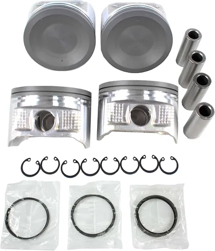 Miniatura 2 de DNJ PRK625 Juego de anillos de pistón estándar para Nissan Altima Frontier Xterra 1998-2004 2.4L L4 16V DOHC 2389cc