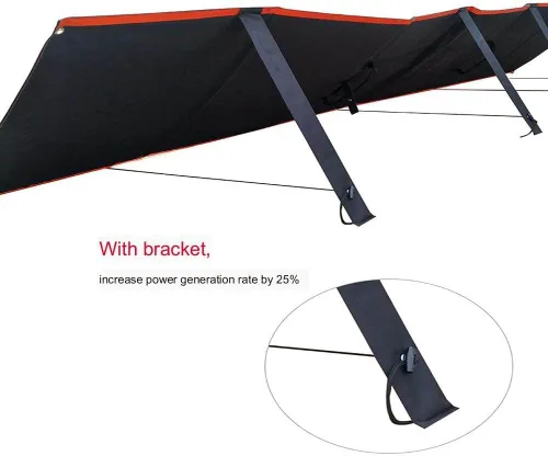 Miniatura 8 de Panel solar portátil plegable de 400 W, panel de silicona monocristalino, impermeable, con cable de alimentación, adecuado para familias de viajes