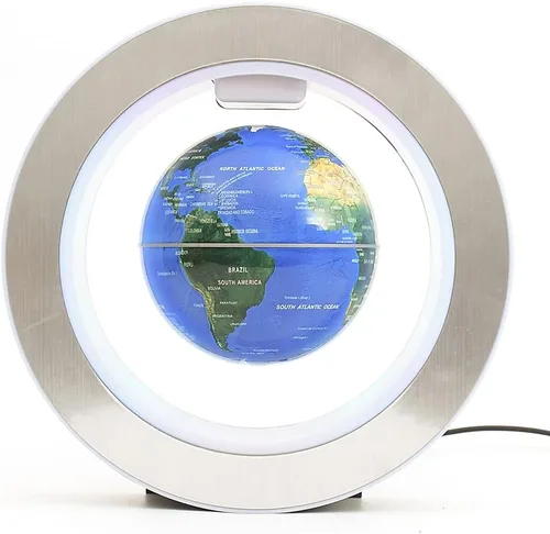 Miniatura 9 de Globo flotante de levitación magnética de 4 pulgadas, luces LED de geografía de constelación giratoria para niños, escritorio de oficina genial