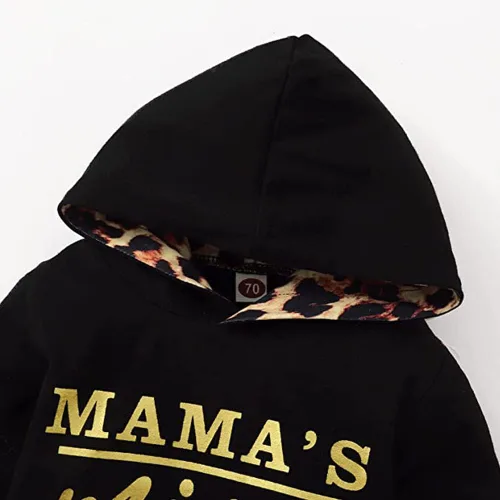 Miniatura 3 de Conjunto de 2 piezas con capucha y pantalón floral para niñas