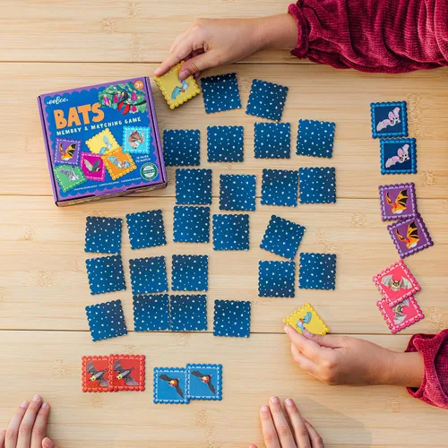 Miniatura 5 de eeBoo: Bats Little Memory & Matching Game - 18 pares para emparejar y memorizar, fichas coloridas, fomenta habilidades de reconocimiento