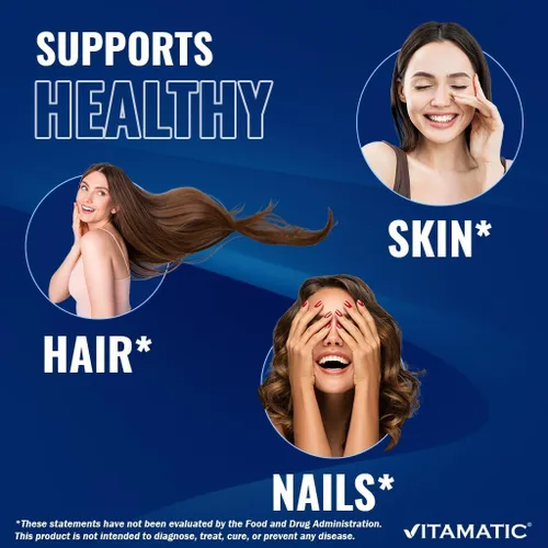 Miniatura 4 de Vitamatic Queratina hidrolizada de 500 mg por porción – 120 cápsulas vegetarianas – Suplementos de queratina para cabello sano, piel y uñas