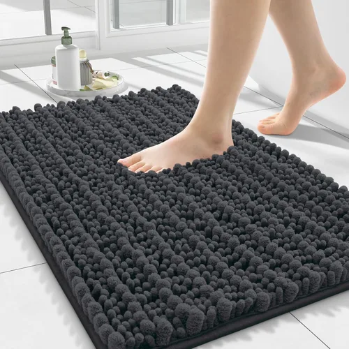 Miniatura 291 de Smiry Alfombras de Baño 24x16 pulgadas, Alfombras de Baño de Chenilla Extra Suaves y Absorbentes, Respaldo de Goma Antideslizante, Lavable a Máquina