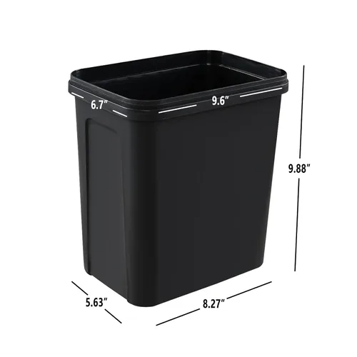 Miniatura 3 de Esdiplot - Contenedor de basura pequeño de 1.8 galones, 4 unidades, contenedor de basura delgado, se adapta debajo del escritorio/fregadero