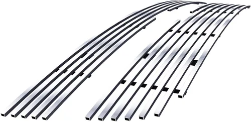 Miniatura 8 de APS Compatible con Chevy Silverado 2500HD 3500 2005-2006 y 06 1500 HD SS y 07 Classic Main Upper Acero Inoxidable Negro 8x6 Horizontal Billet