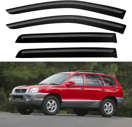 Miniatura 13 de YQAUTEC Viseras de Ventana Protectores de Lluvia para Honda Civic 2022 2023 2024 2025 2026, Deflectores de Viento de Ventilación de Ventana Fuera