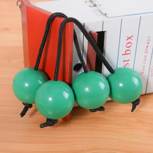 Miniatura 7 de MGTECH Paquete de 2 bolas agitadoras Asalato Kashaka, instrumento de ritmo tradicional africano Aslatua, verde