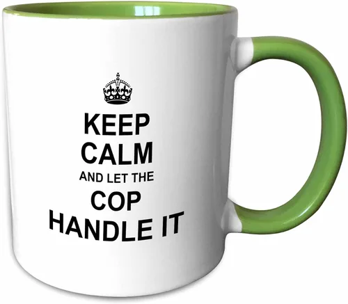 Miniatura 8 de 3dRose Taza de regalo con texto en inglés "Keep Calm and Let Handle It Funny Grandpa Humor", color negro