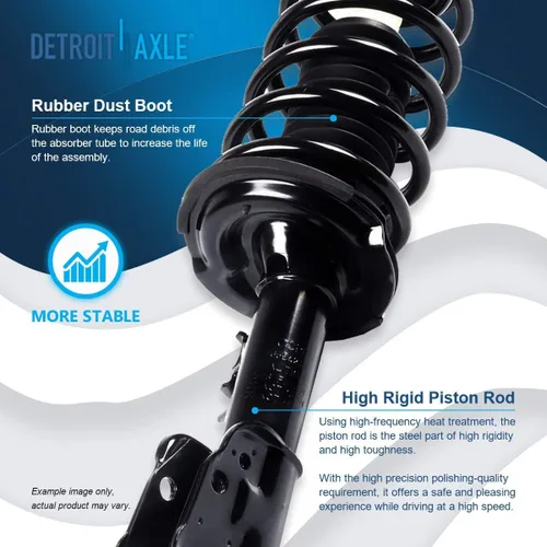 Miniatura 4 de Detroit Axle - 2 puntales delanteros para Chevy Equinox GMC Terrain Saturn Vue Pontiac Torrent Suzuki XL-7 Captiva Sport Struts completos con muelle