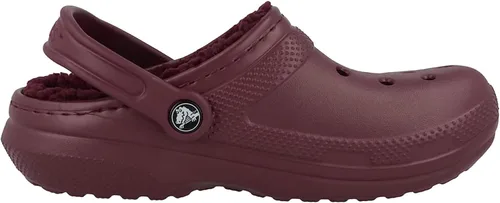 Miniatura 3 de Crocs - Zuecos para adultos, diseño clásico con forro, unisex, Granates