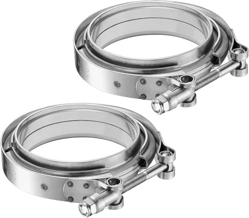 Miniatura 17 de Abrazadera de banda en V de 2,0 pulgadas con brida macho hembra universal 304 acero inoxidable para coche 1PC
