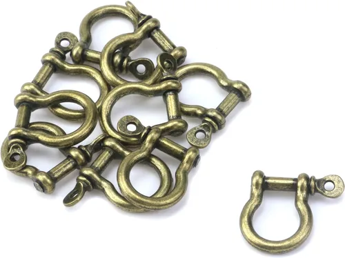 Miniatura 8 de Semetall Grillete de anclaje de pasador de tornillo, 10 grilletes de anillo en D para aparejo, elevación, correa de remolque y cuerda de alambre
