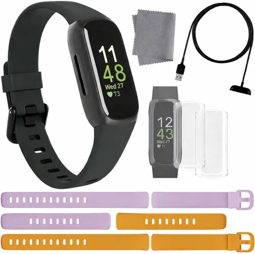 Miniatura 6 de Fitbit Inspire 3 - Paquete de seguimiento de salud y fitness, con control del estrés, intensidad de entrenamiento, seguimiento del sueño, corazón
