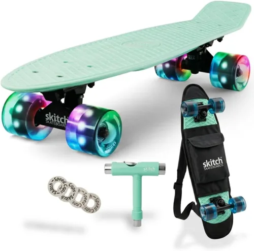 Miniatura 14 de SKITCH Patinetas para niños, adolescentes y adultos Juego de regalo de patineta premium para principiantes y profesionales, completo con tabla