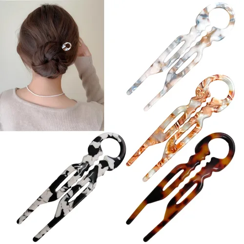 Miniatura 9 de 4 horquillas francesas de prestigio para mujer, accesorios para el cabello con diseño dentado antideslizante, ángulo curvado para un mejor ajuste
