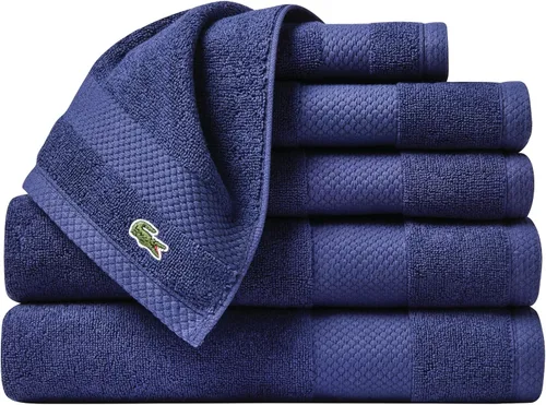 Miniatura 73 de Lacoste Heritage - Sábana de baño de 100 % algodón Supima, aloe, 35" x 70", altamente absorbente y de secado rápido, toalla de baño súper suave