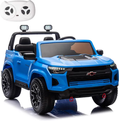 Miniatura 12 de juguete de 24 V con batería para niños con control remoto de los padres, coche eléctrico Chevrolet Colorado HD de 2 plazas para niños, camioneta