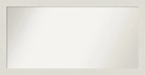Miniatura 535 de Amanti Art Espejo de baño blanco para sobre el fregadero, 24 x 24 pulgadas, hecho a medida, espejo de tocador cuadrado blanco estrecho, marco