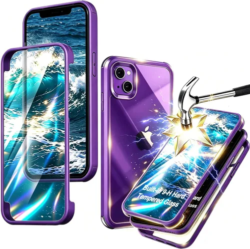 Miniatura 19 de Funda para iPhone 11 con protector de pantalla [vidrio templado 9H integrado], protección de cuerpo completo 360 de doble capa protectora
