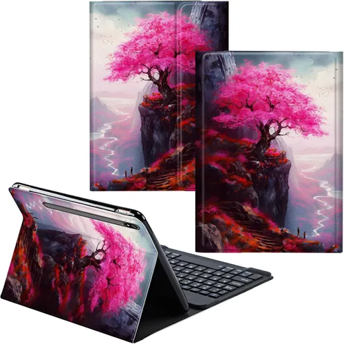 Miniatura 25 de Funda para Samsung Galaxy Tab S6 Lite 2022/2020 Teclado inalámbrico desmontable y cubierta de cuero PU Funda protectora para tableta para Samsung