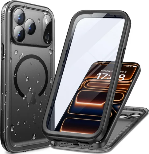Miniatura 64 de Cozycase TOP Funda impermeable para iPhone 17 Pro Max - Grado militar resistente a todo 360 con protector de cámara de pantalla, doble IP68 a prueba