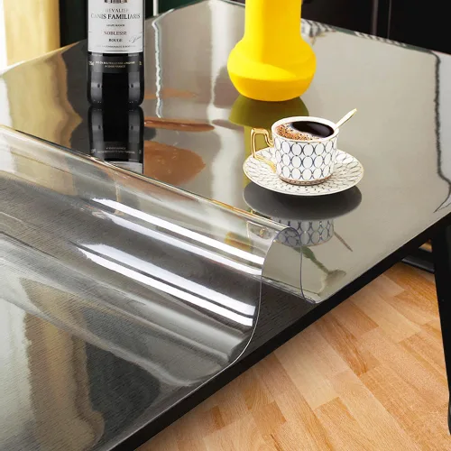 Miniatura 3 de Protector de mesa esmerilado de 12 x 24 pulgadas, cubierta de mesa de plástico de 2mm de grosor, protector de mantel de plástico transparente, a