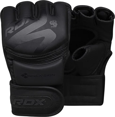 RDX Guantes MMA de piel maya real de alta calidad, guantes de combate y agarre para artes marciales mixtas para entrenamiento, guantes de lucha,