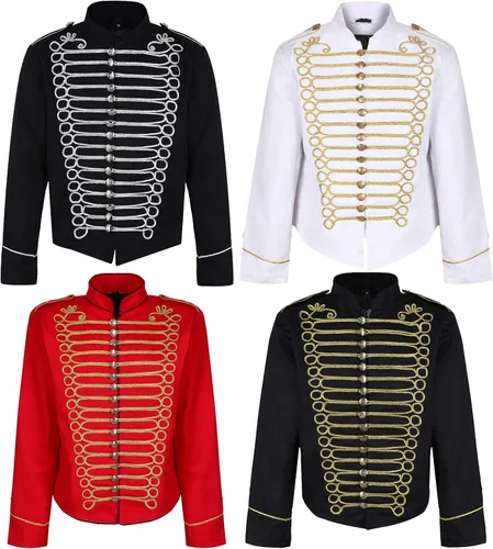 Miniatura 4 de Ro Rox Napoleon Military Drummer Parade - Chaqueta militar Steampunk