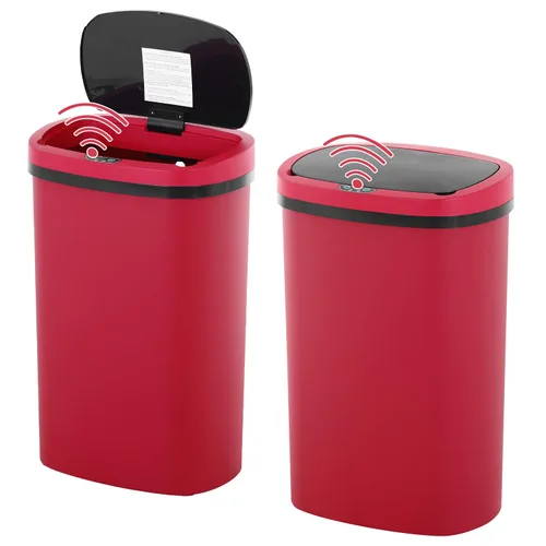 Miniatura 13 de Cubo de basura de 13 galones con tapa, sensor de movimiento, cubo de basura de cocina, material plástico impermeable y a prueba de desorden