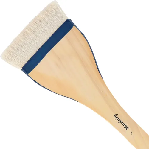 Miniatura 10 de Creative Mark Mandalay - Cepillo profesional de merluza para cabello de cabra – Brocha de pintura de 1-1/2 pulgadas de ancho con mango de paleta