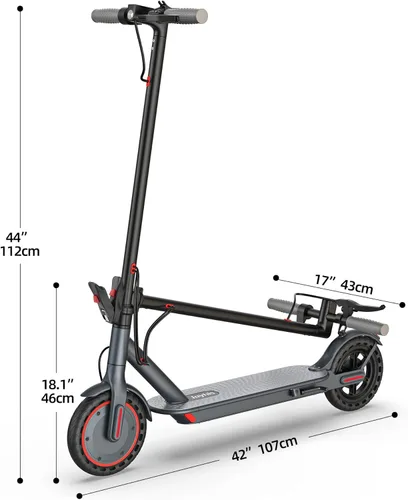 Miniatura 8 de Joyhis Electric Scooter for Adults with Seat, 15-21 Miles Range Scooters, 19Mph Escooter, 8.5"/10" Folding Scooters with APP Control, 350W/500W