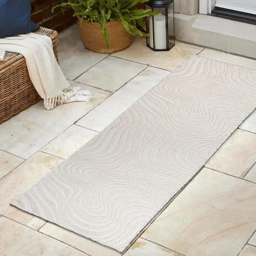 Miniatura 10 de Eyely NCS103F-28 Maribo High-Low Abstract Groovy Striped Black/White - Alfombra de pasillo de 2 x 8 pies, negro/blanco, 2 pies x 8 pies