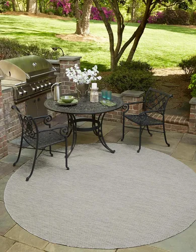 Miniatura 90 de Unique Loom Collection Alfombra de Área Plana Casual de Transición Sólida Jaspeada para Interiores/Exteriores (Pasillo 2' x 6' 1", Azul/Azul Marino)