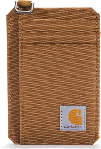 Carhartt Carteras delgadas de nailon con bolsillo frontal para hombre
