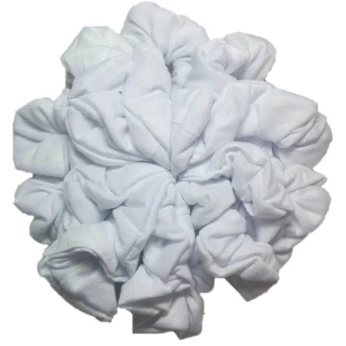 Miniatura 8 de Algodón Scrunchie Set, conjunto de 10 algodón suave Scrunchies, Completamente negro