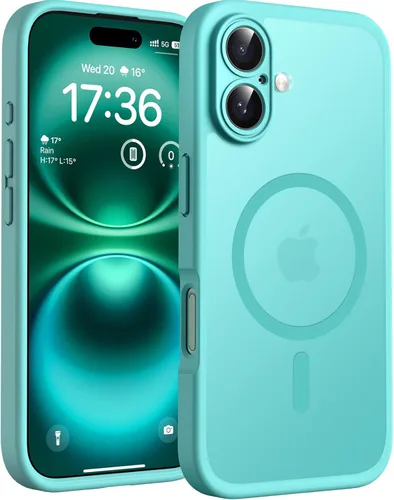 Miniatura 138 de TOCOL Funda magnética 3 en 1 para iPhone 14 Pro, mejorada [protección completa de cámara] con 2 protectores de pantalla, funda de grado militar Azul