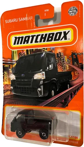 Miniatura 3 de Matchbox Power Grabs - Subaru Sambar 57/100 negro