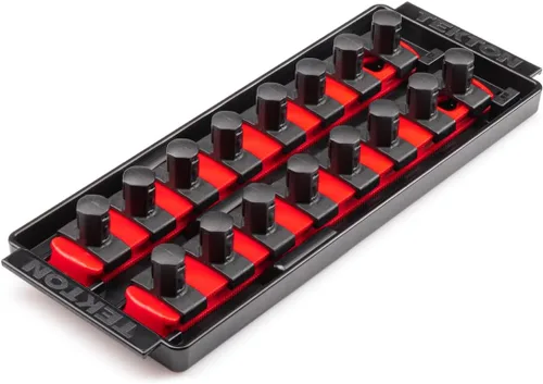 Miniatura 15 de TEKTON - Llave de tubo de 1/2 pulgada x riel de 33 cm con 10 clips (negro) OSR22210 Fabricado en EE. UU
