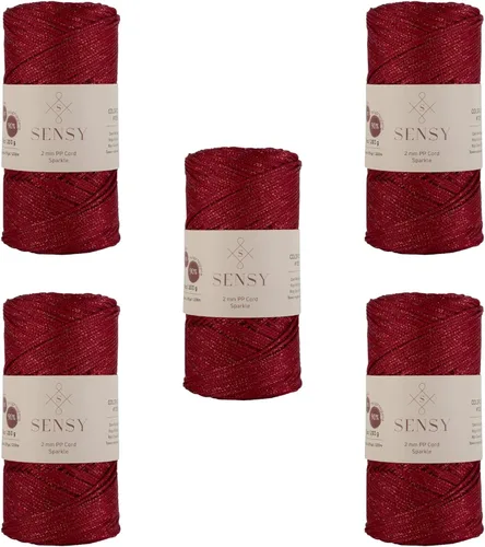 Miniatura 112 de Sensy Premium Cuerda de Poliéster de 2mm 251 Yardas Cuerda de Polipropileno 100% Cordón de Macramé 2mm Cordón para Bolsa de Ganchillo Cuerda