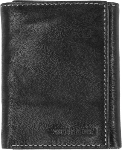 Miniatura 19 de Steve Madden Billetera triple RFID para hombre con ventana de identificación