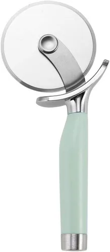 Miniatura 6 de KitchenAid Rueda de pizza gourmet de acero inoxidable con hoja afilada para cortar fácilmente cortezas de pizza, pasteles y más, protector de dedos