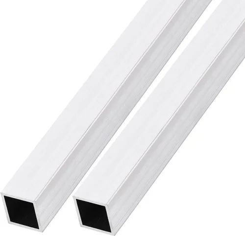 Miniatura 9 de METALLIXITY Tubo cuadrado de aluminio (1.575 in x 1.575 in x 0.039 in x 7.874 in) 2 piezas, tubo de aluminio 6063 - para muebles del hogar